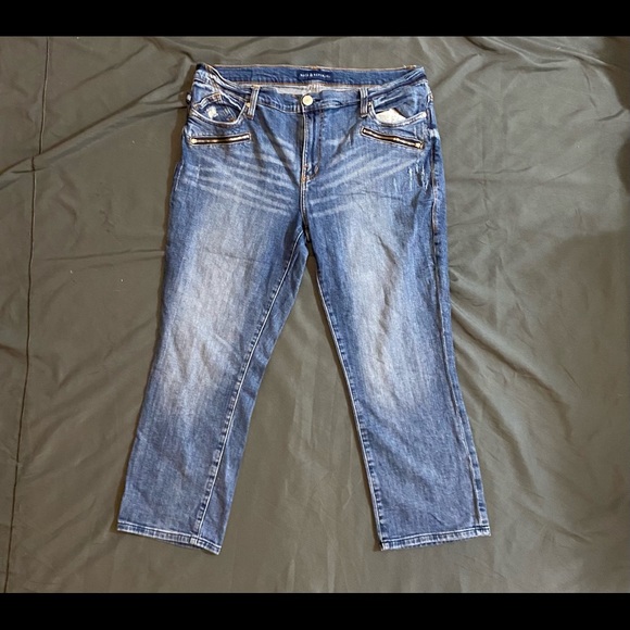 ***3/$45***Rock & Republic Cropped/Capri Jeans Size 18 EUC - Picture 2 of 3